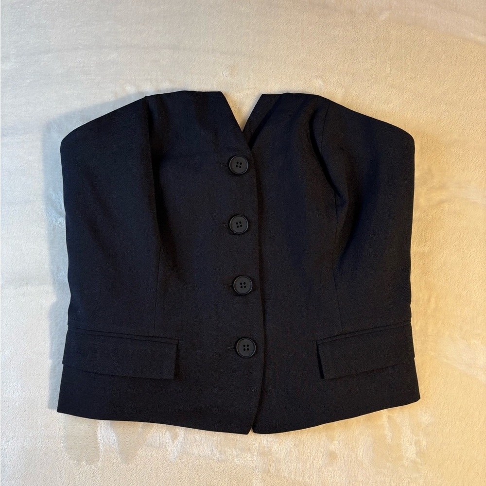 NWT Sincerely Jules Women’s Classic Black Corset Top, Size M